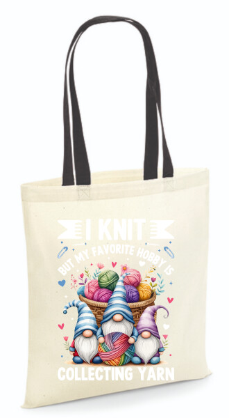 Vászontáska - színes fülű 