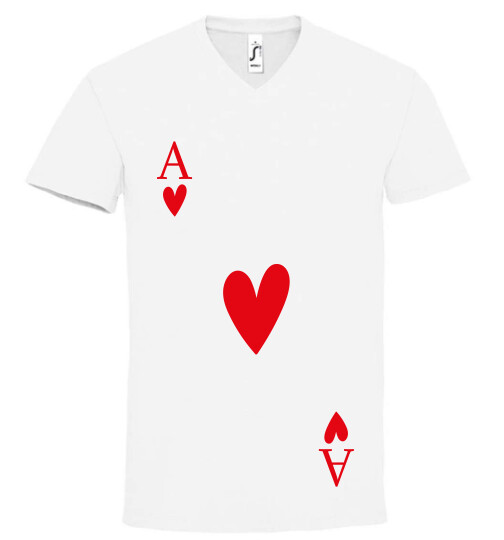 Unisex V nyakú póló