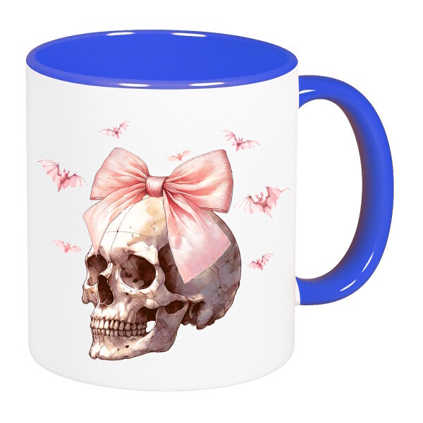 Színes fülű és belsejű bögre