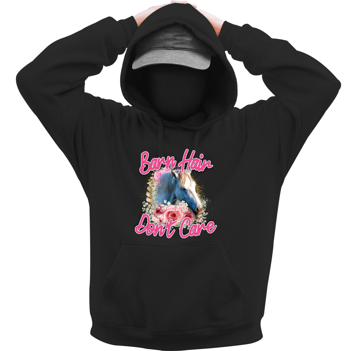 Kapucnis belebújós pulóver