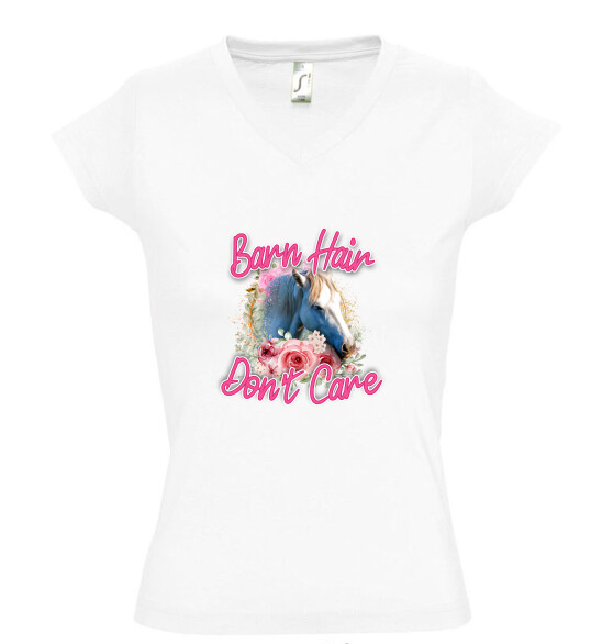 Női V nyakú póló