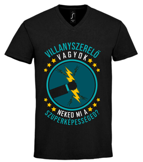 Unisex V nyakú póló
