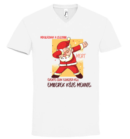 Unisex V nyakú póló