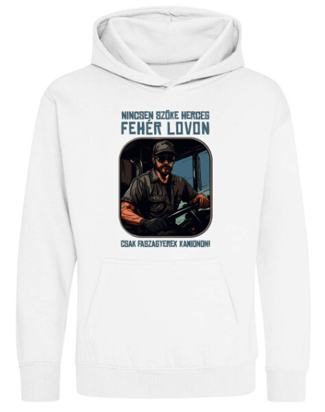 Kapucnis belebújós gyerek pulóver