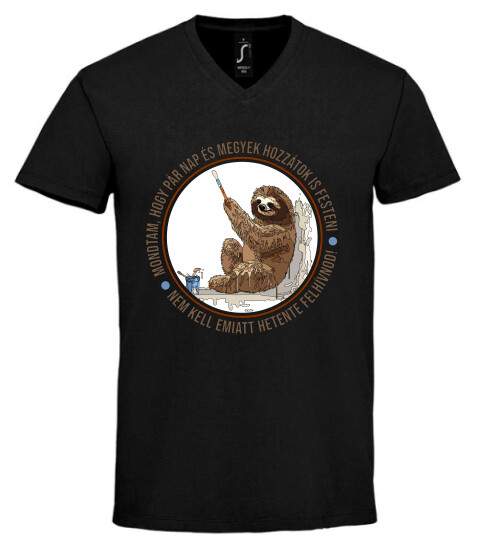 Unisex V nyakú póló