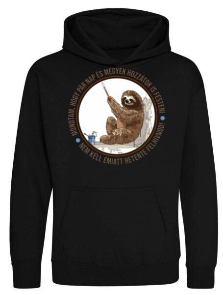 Kapucnis belebújós gyerek pulóver