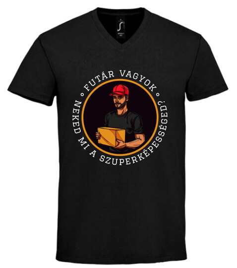 Unisex V nyakú póló