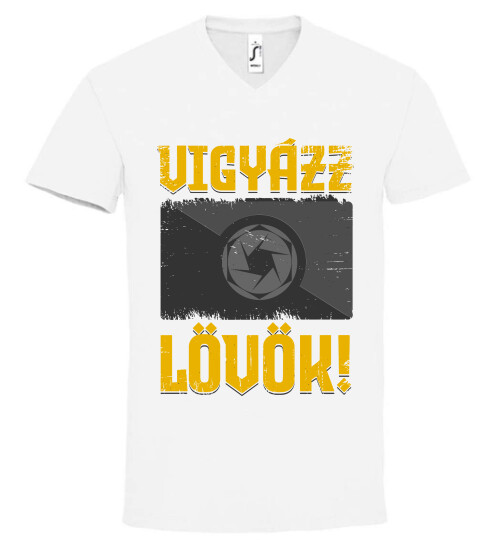 Unisex V nyakú póló