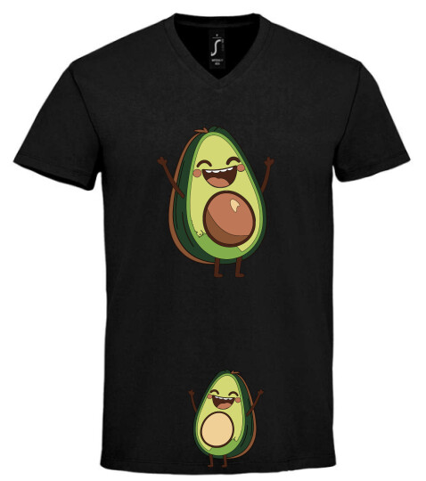 Unisex V nyakú póló