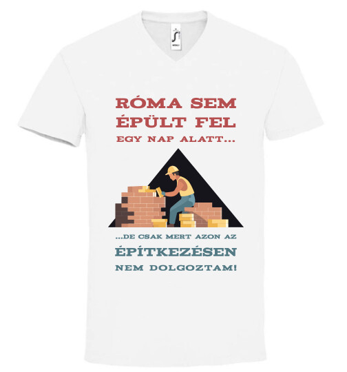 Unisex V nyakú póló