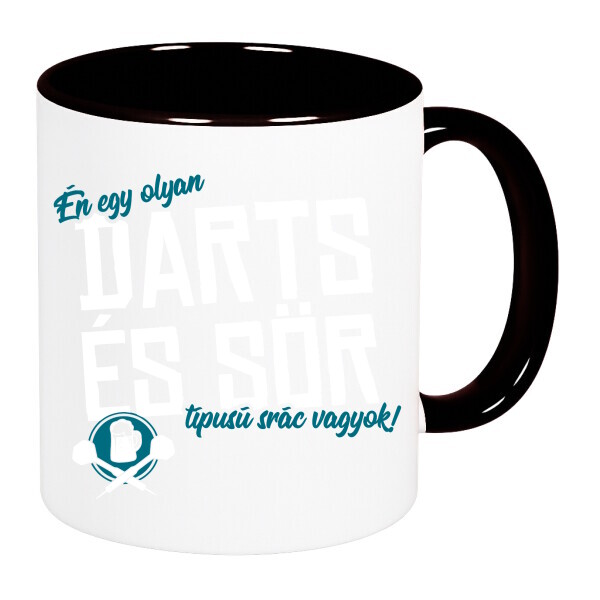 Színes fülű és belsejű bögre