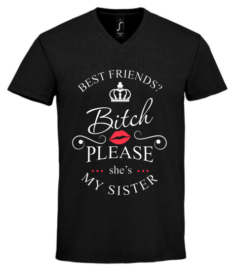 Unisex V nyakú póló