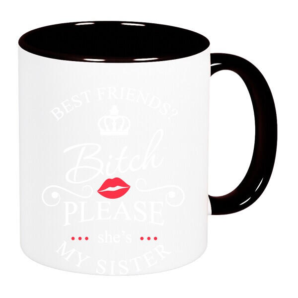 Színes fülű és belsejű bögre