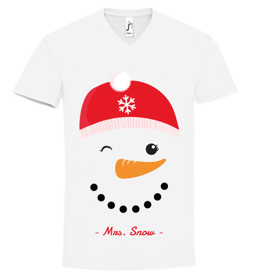 Unisex V nyakú póló