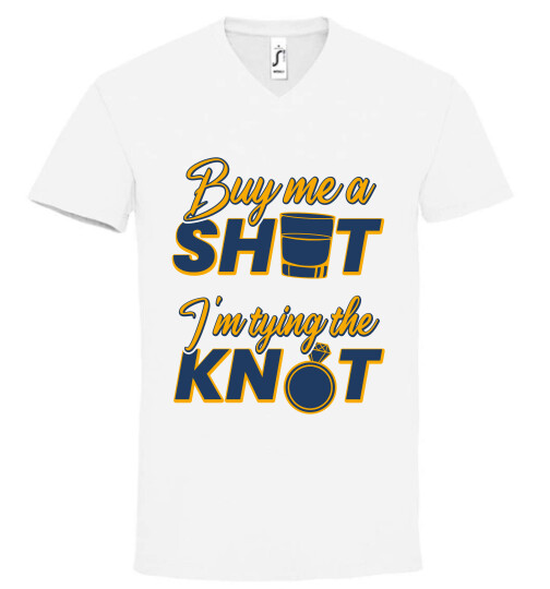 Unisex V nyakú póló