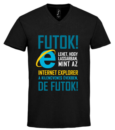 Unisex V nyakú póló