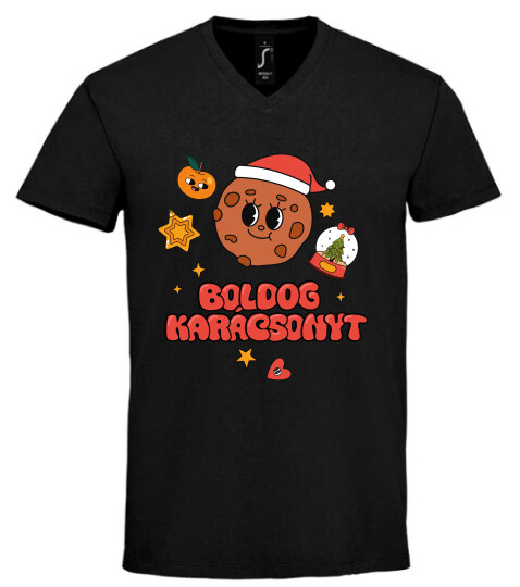 Unisex V nyakú póló