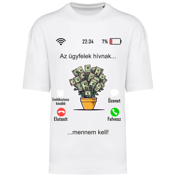 Prémium oversized unisex póló