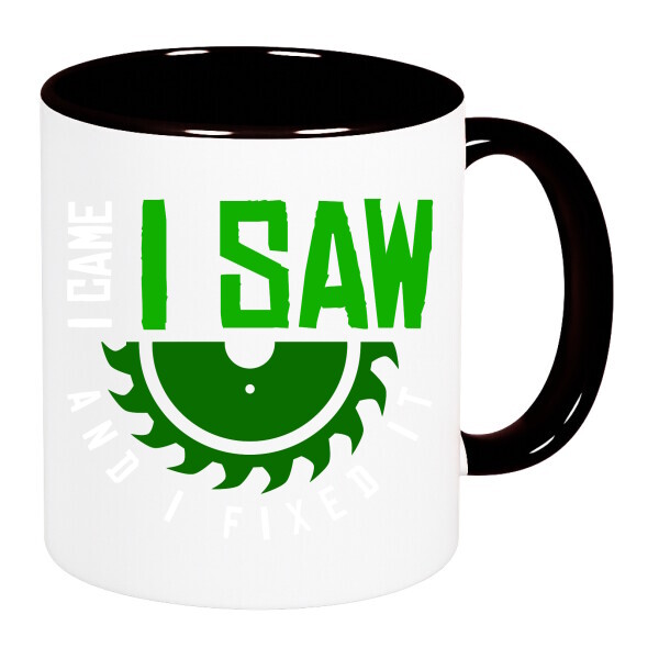 Színes fülű és belsejű bögre