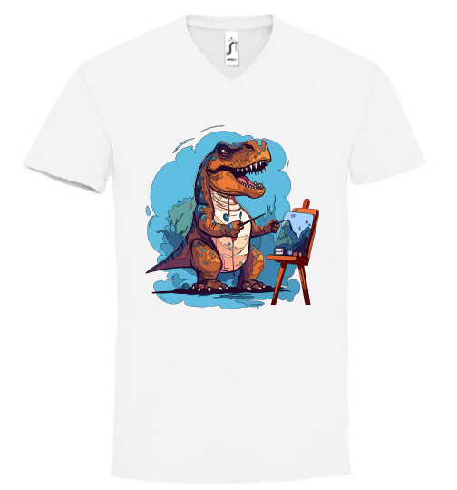 Unisex V nyakú póló