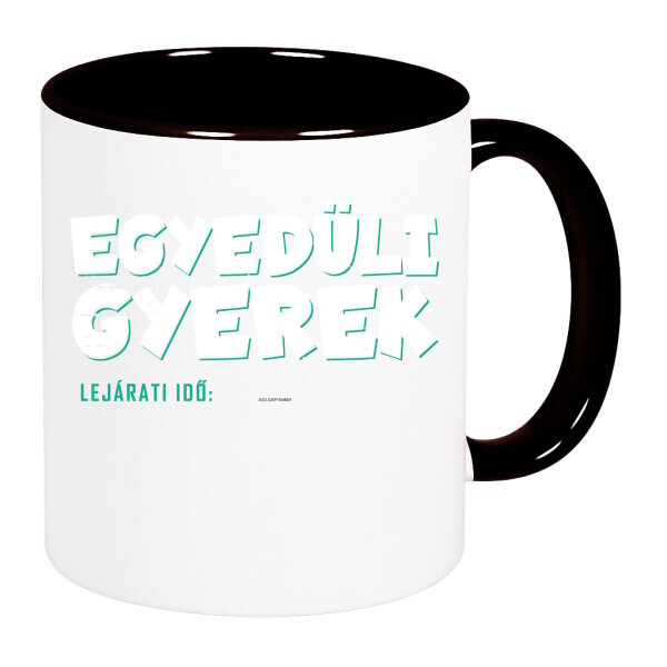 Színes fülű és belsejű bögre