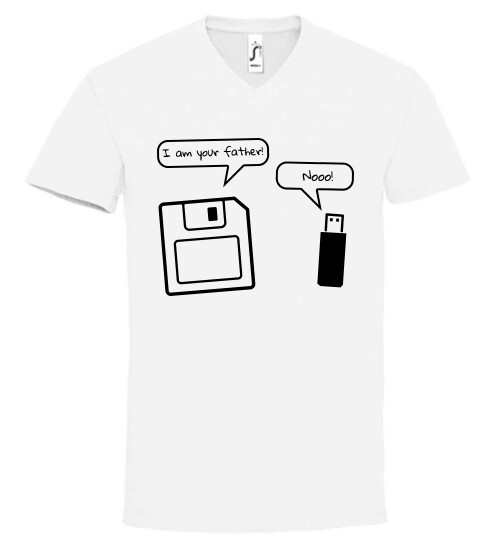 Unisex V nyakú póló