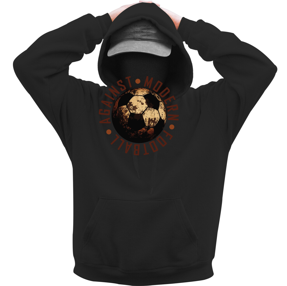 Kapucnis belebújós pulóver