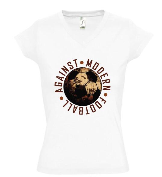 Női V nyakú póló