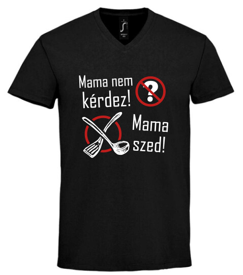 Unisex V nyakú póló