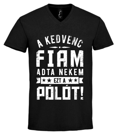 Unisex V nyakú póló