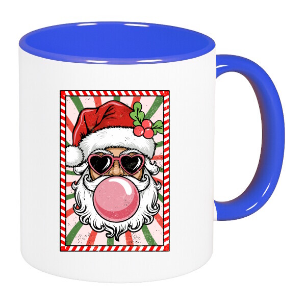 Színes fülű és belsejű bögre