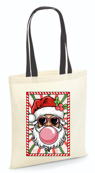 Vászontáska - színes fülű 