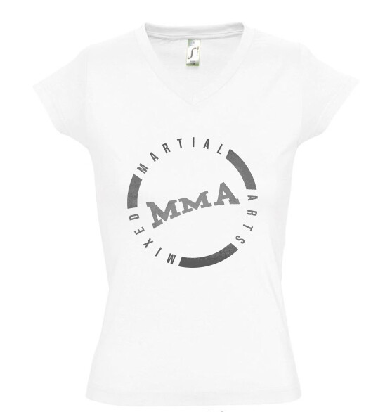 Női V nyakú póló