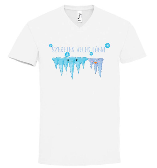 Unisex V nyakú póló