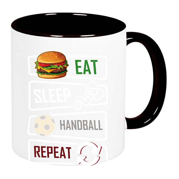 Színes fülű és belsejű bögre