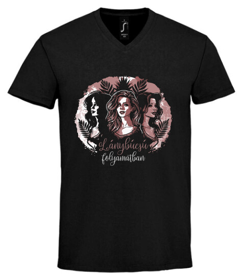 Unisex V nyakú póló