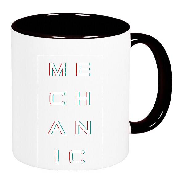 Színes fülű és belsejű bögre