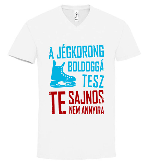 Unisex V nyakú póló