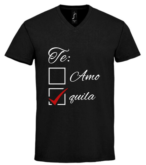 Unisex V nyakú póló