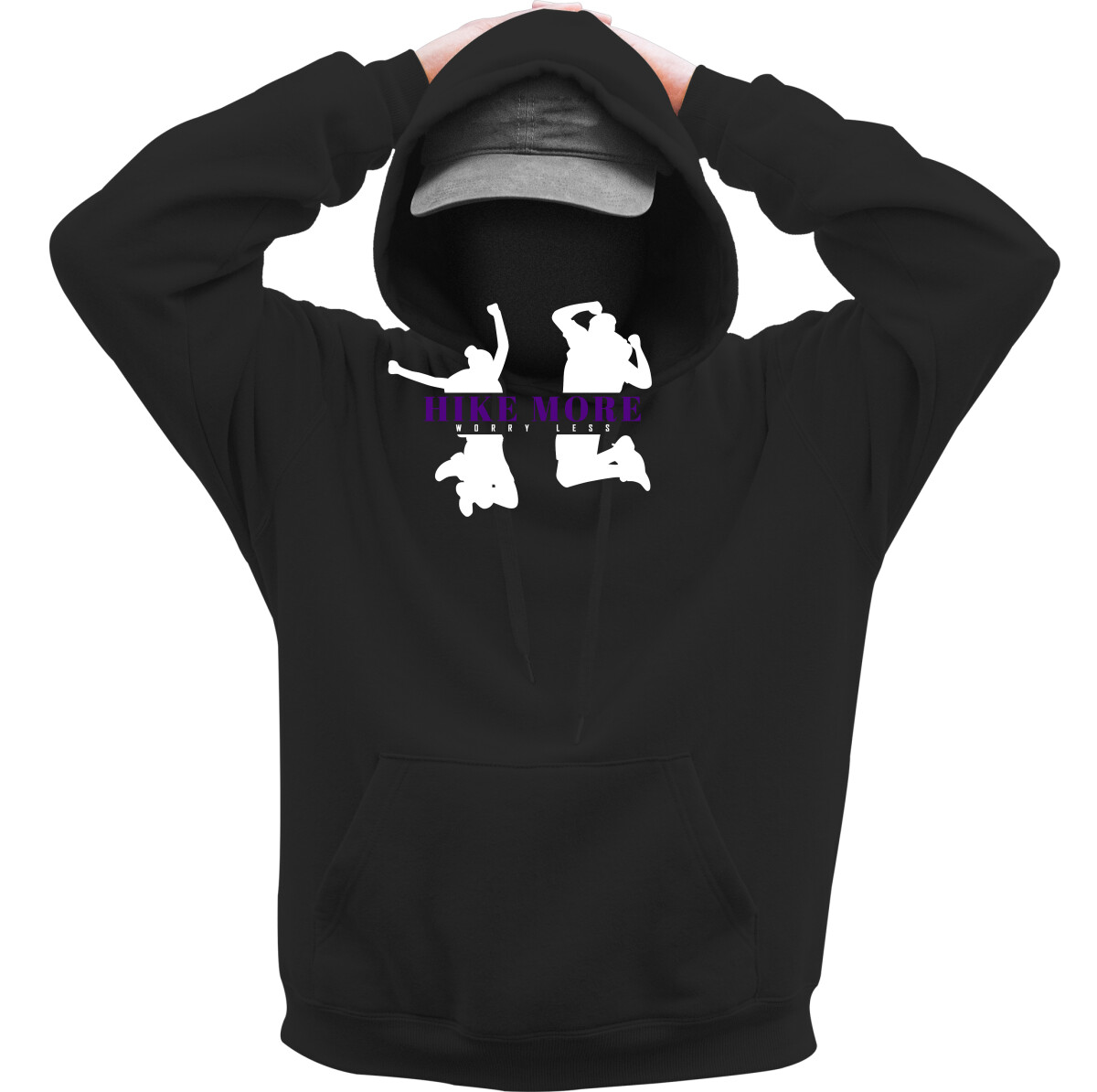 Kapucnis belebújós pulóver