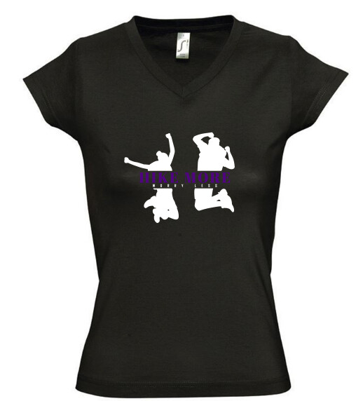 Női V nyakú póló