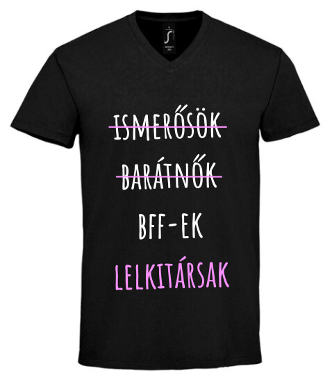 Unisex V nyakú póló