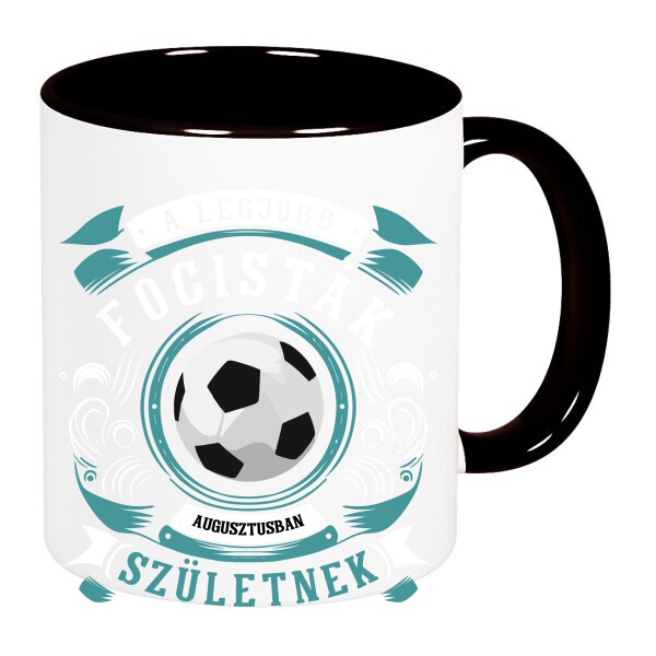 Színes fülű és belsejű bögre