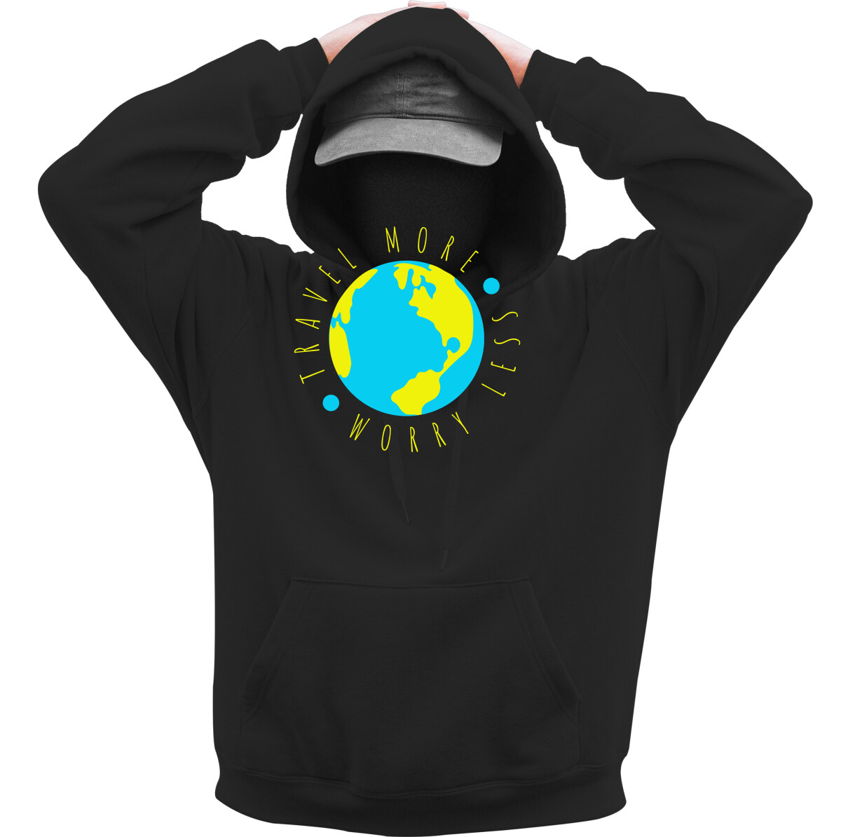 Kapucnis belebújós pulóver