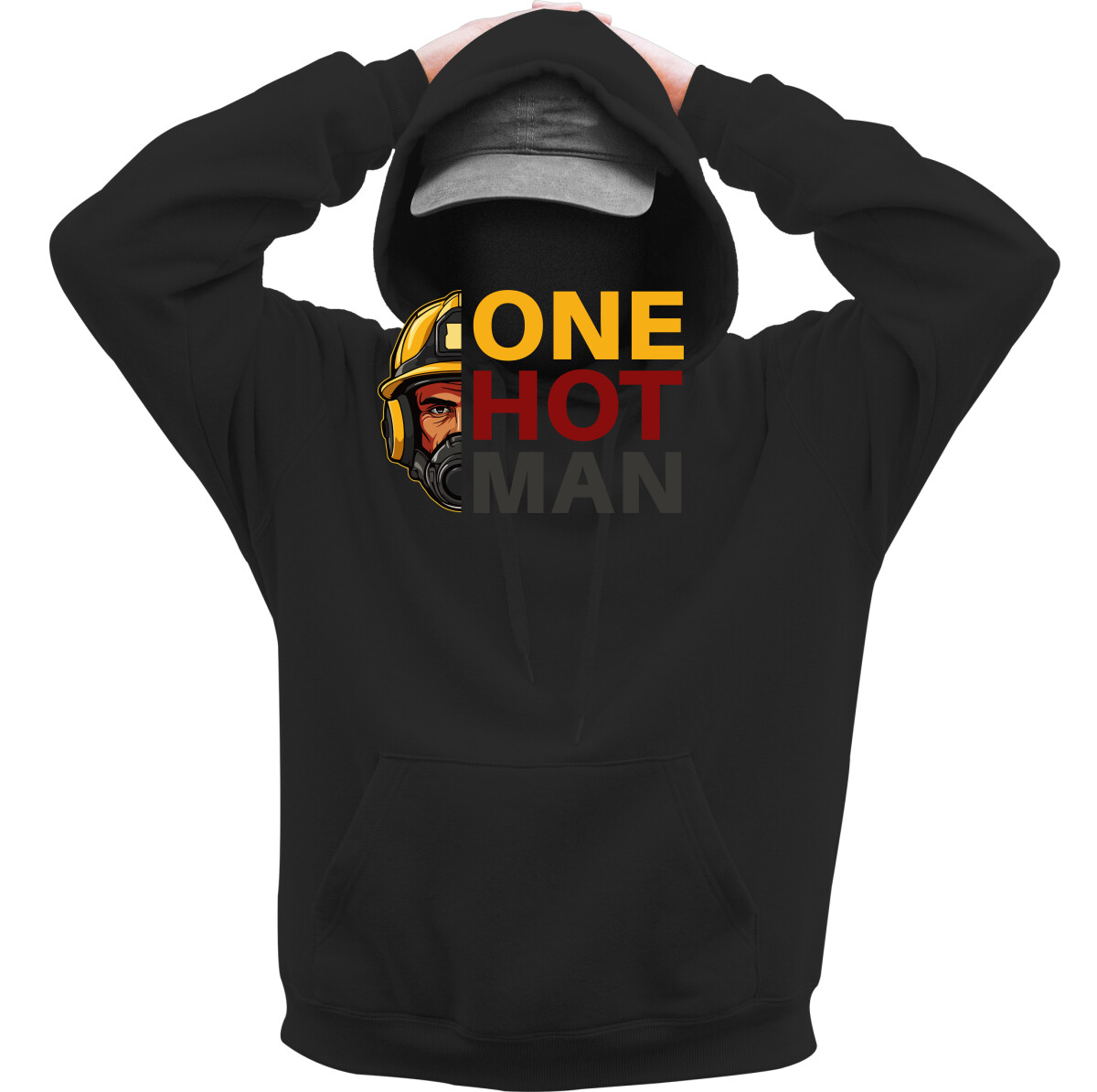 Kapucnis belebújós pulóver