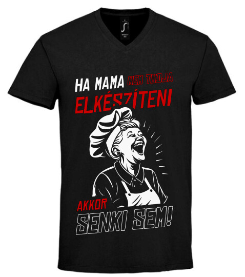 Unisex V nyakú póló