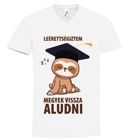 Unisex V nyakú póló