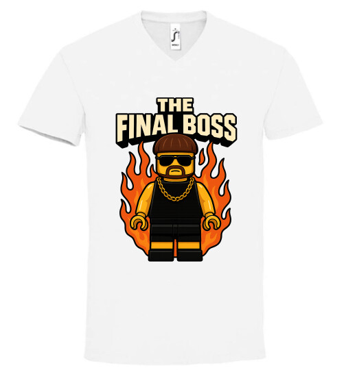 Unisex V nyakú póló