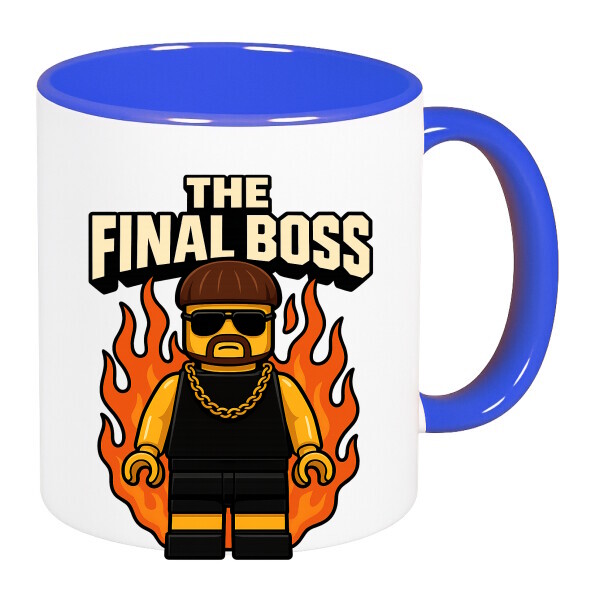 Színes fülű és belsejű bögre