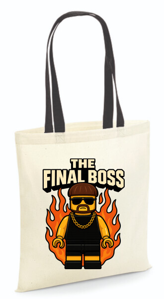 Vászontáska - színes fülű 